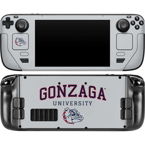 Gonzaga University Collegiate Text Steam Deck Handheld Gaming Computer Skin